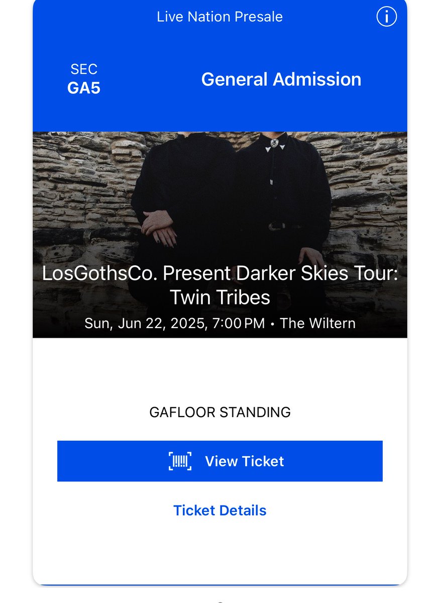 MajinAvocado's tweet photo. I have  a twin tribes ticket for the SoCal jawners if they want it. Have other plans this day unfortunately. LMK! They’re a great post punk band live. Will resell otherwise https://t.co/91nJjB6A4P