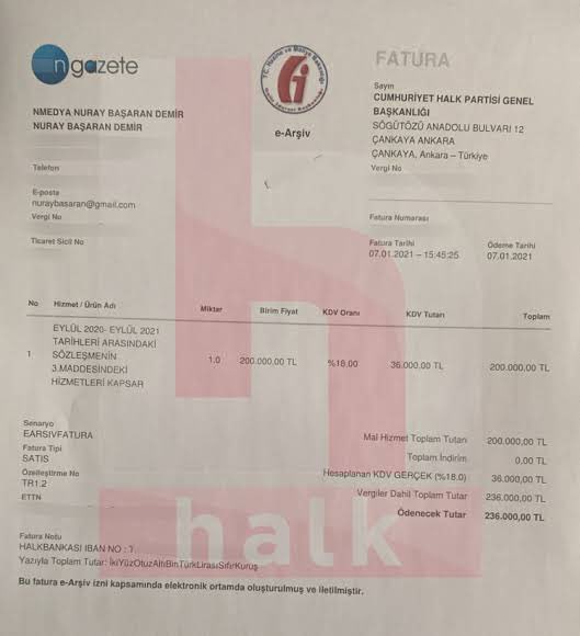 Kurultayda dağıtılan telefonların faturaları yok ama senin Genel Merkeze kestiğin faturalar çarşaf çarşaf ortaya çıktı.