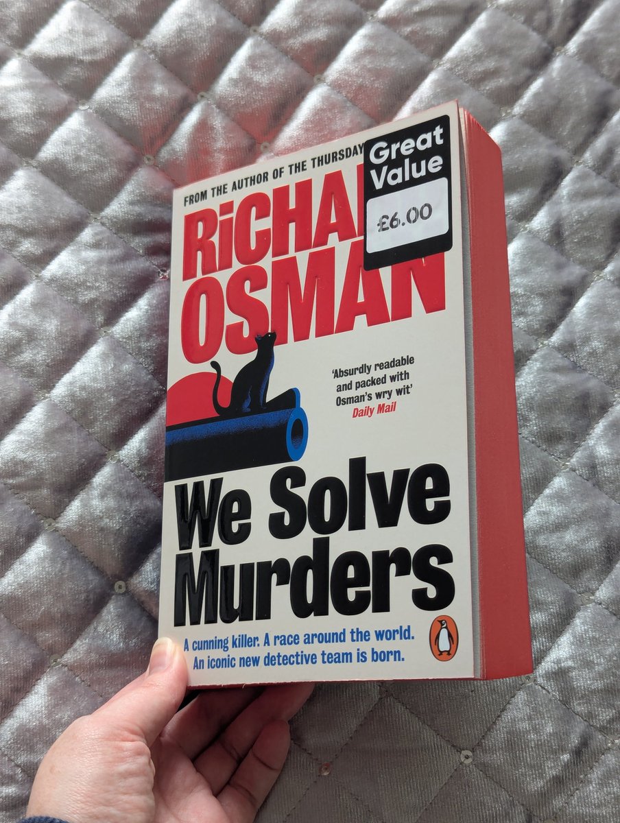 Finally got a copy of #WeSolveMurders by Richard Osman. This is going right to the top of my TBR 🥳