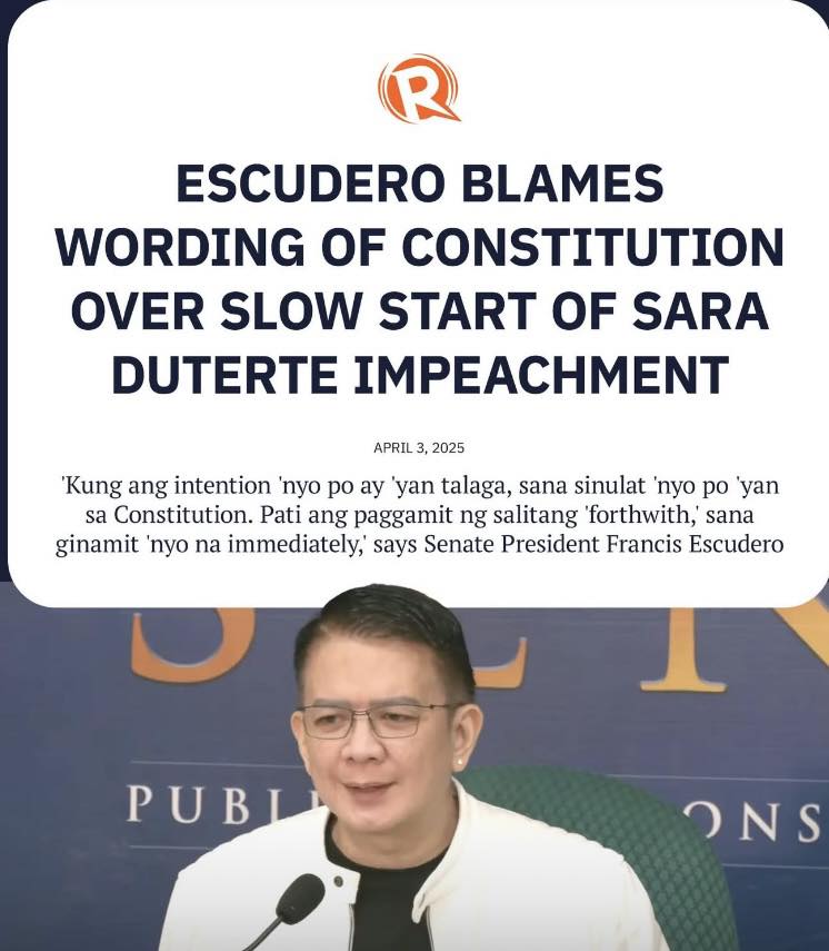 HAHAHA!  Sinisi pa ang Constitution ni Chiz.  You graduated from the University of the Philippines Diliman and Georgetown University, tapos ganyan ang palusot mo?