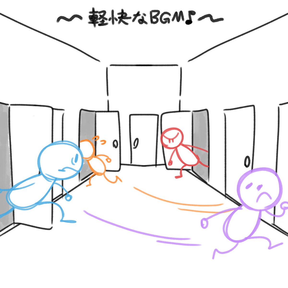 カートゥーンでよく見るめちゃくちゃドアある場所で追いかけっこするやつ元ネタわかる人いますか？

↓こんなかんじ