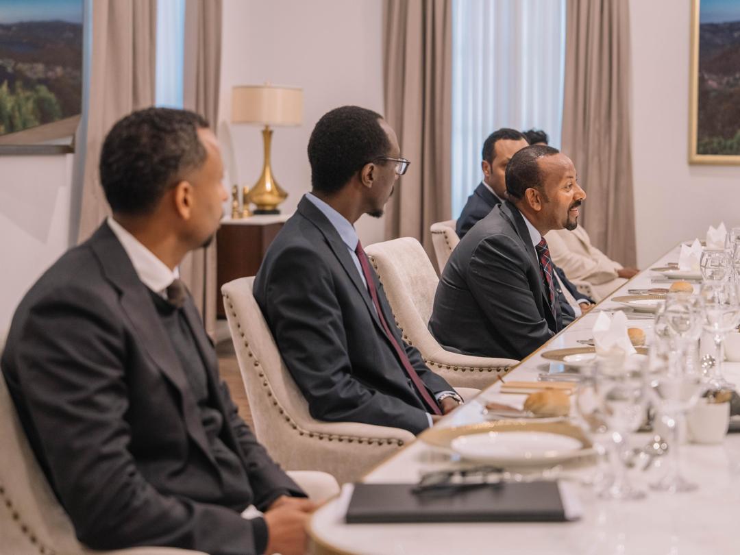 AbiyAhmedAli's tweet photo. I had the pleasure of welcoming my brother, @AlikoDangote, today. We held in-depth discussions on strategic investment areas aimed at addressing Ethiopia’s pressing needs. I look forward to our continued and strengthened cooperation. https://t.co/rfKQgsIIw4