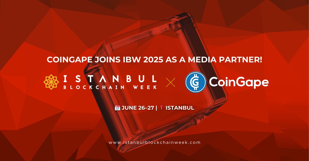 Istanbul Blockchain Week (@istanbulblockwk) on Twitter photo 💥 Media Partner Announcement!
We’re excited to welcome CoinGape (@<a href="/CoinGapeMedia/">Crypto News (CoinGape)</a>) as an official Media Partner for #IBW2025! 📰🔥
Bringing IBW 2025 straight to you—live from Istanbul!
📍 June 26–27, 2025 | Istanbul
🎟️ Secure your ticket now for 40% OFF (with code IBW40): 💥 Media Partner Announcement!
We’re excited to welcome CoinGape (@<a href="/CoinGapeMedia/">Crypto News (CoinGape)</a>) as an official Media Partner for #IBW2025! 📰🔥
Bringing IBW 2025 straight to you—live from Istanbul!
📍 June 26–27, 2025 | Istanbul
🎟️ Secure your ticket now for 40% OFF (with code IBW40):