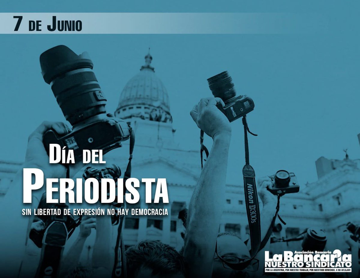 Feliz día a todos aquellos Periodistas que ejercen su trabajo con honestidad cada día.