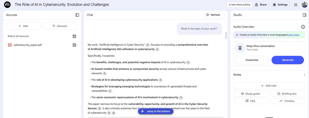 tek_gir's tweet photo. I just used NotebookLM by Google to analyze a research paper on AI ethics. It helped me answer the questions! #ALX_AiSK @alx_africa https://t.co/ASkESsx8LI