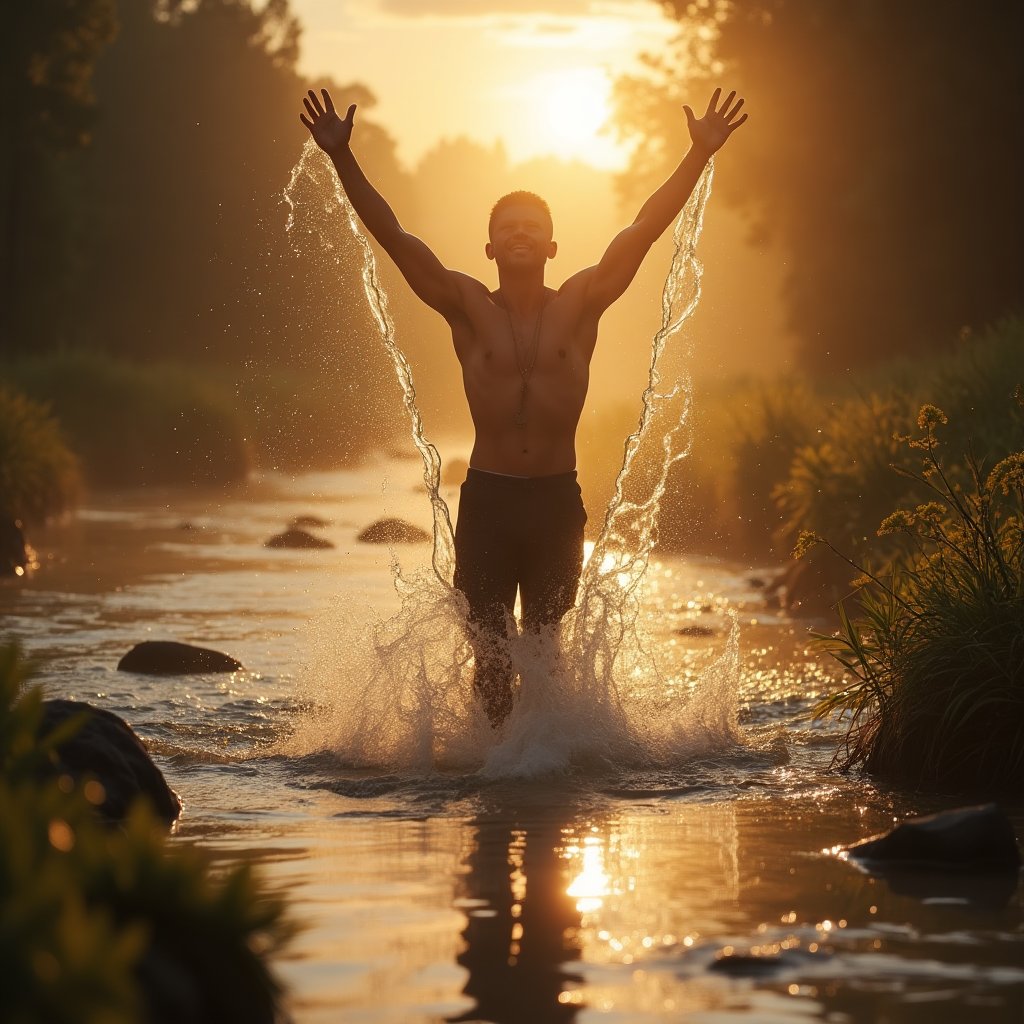 Black__man07's tweet photo. This morning is pure energy. I woke up strong, with an inner sun brighter than dawn. The clear, warm day offers chances in every ray. Life surges in my veins like a mountain river. Joy isn't an emotion — it's a state to be remembered forever.#NFTVibes #NFTArt #CryptoPoetry https://t.co/Enlw6kyisM