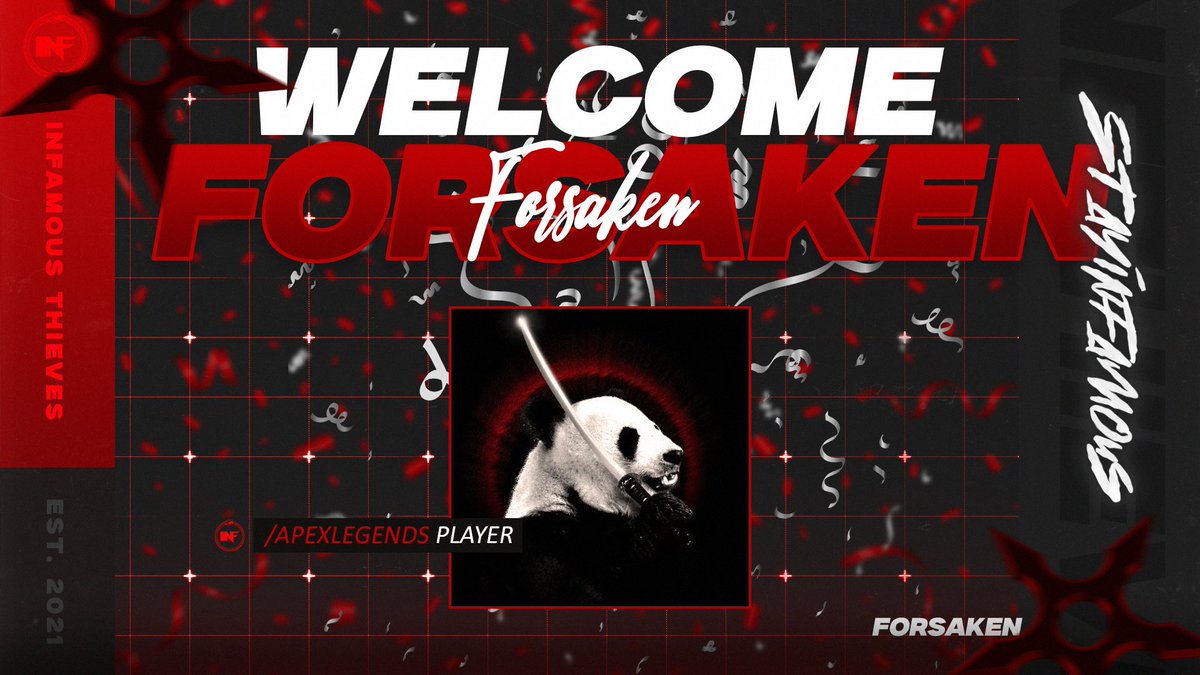 We have an updated and a minor tweak to our Apex Legends roster ahead of waiting for the pools to be announced!!

We are adding @ForSakenCYR to the roster and moving Dynamite to the substitute spot!

#WeAreInfamous

<a href="/SoarDogg/">SoarDogg Apparel</a> | <a href="/GenTeaEnergy/">GenTea</a>
