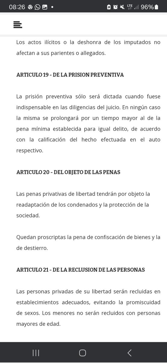 SEGÚN CONSTITUCIÓN NACIONAL(CN)(Art. 20):OBJETO DE LAS PENAS PRIVATIVAS DE LA LIBERTAD ES LA READAPTACIÓN DE LOS CONDENADOS Y LA PROTECCIÓN DE LA SOCIEDAD,por ello no sería viable  una ley que establezca la cadena perpetua,como se pretende impulsar. LA CN DEBE CUMPLIRSE!