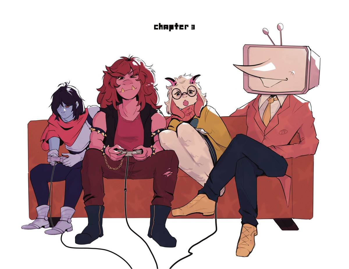 freyrring's tweet image. TV TIIIMMMEEE !!!
#deltarune #DeltaruneChapter3 #tennaDeltarune