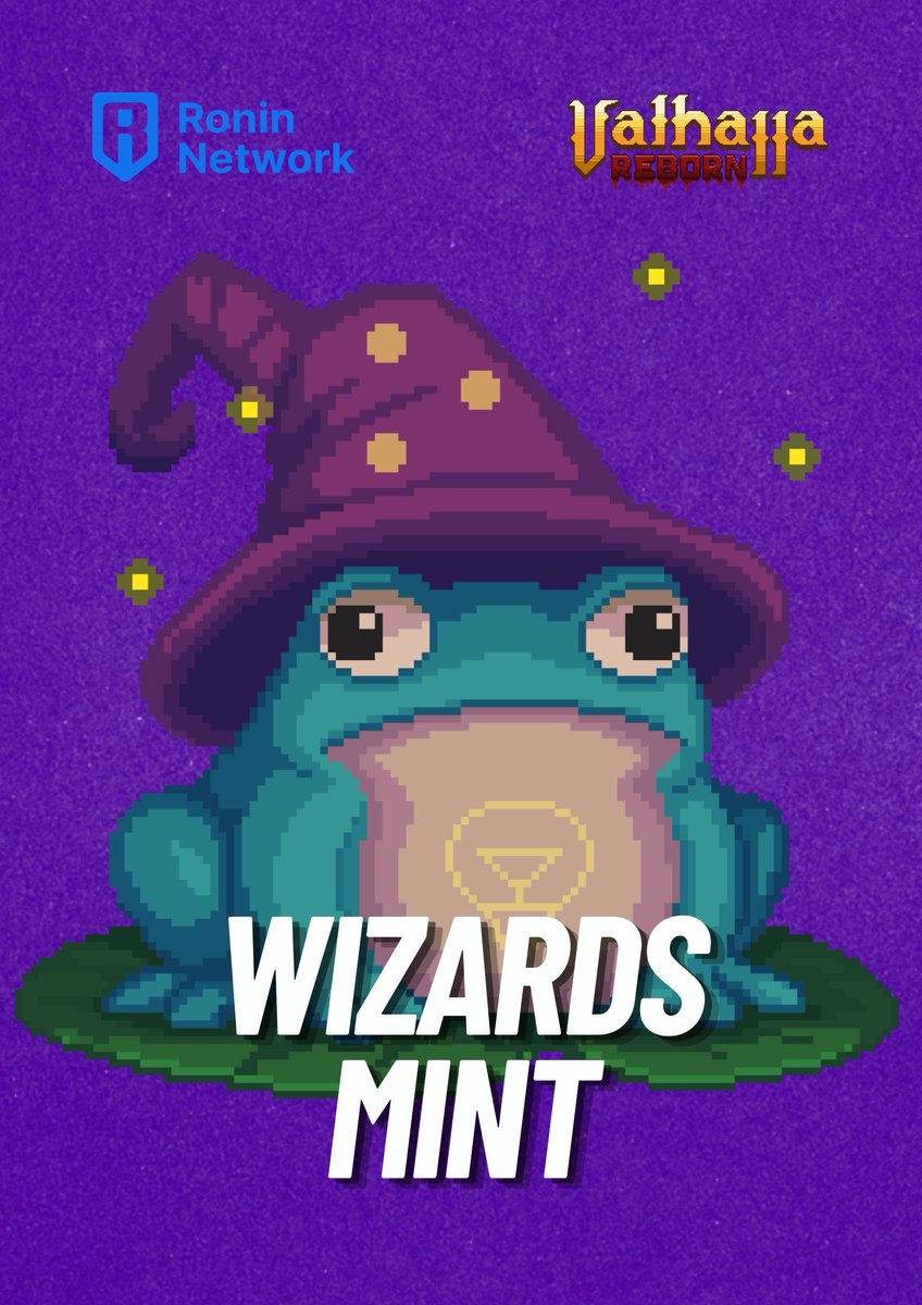 Valhalla_Reborn's tweet image. 🧙♂️ The Wizards Mint is about to begin!
🪄 And when the Magic start, there’s no turning back!
📅June 7, 1PM UTC
GTD Allocation
200 chests, 20 RON
📅June 7, 2PM UTC
Whitelisted FCFS
250 chests, 25 RON
📅June 7, 3PM UTC
Public Mint
300 chests, 30 RON
📅June 7, 4PM UTC
Free Mint…