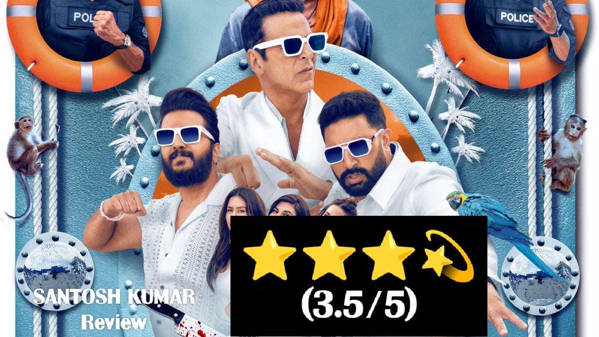 Santosh Kumar😎 (@officlsantosh) on Twitter photo #Housefull5Review
Rating:⭐⭐⭐💫
Full of comedy rude in the theatres.
All actors performance was okay but <a href="/akshaykumar/">Jolly Mishra - Asli Jolly from Kanpur</a> is back with the bang in comedy zone😆
Some scenes is double meaning & poor according to the family audience but comedy ke liye itna chalta hai
Go to watch😍 #Housefull5Review
Rating:⭐⭐⭐💫
Full of comedy rude in the theatres.
All actors performance was okay but <a href="/akshaykumar/">Jolly Mishra - Asli Jolly from Kanpur</a> is back with the bang in comedy zone😆
Some scenes is double meaning & poor according to the family audience but comedy ke liye itna chalta hai
Go to watch😍