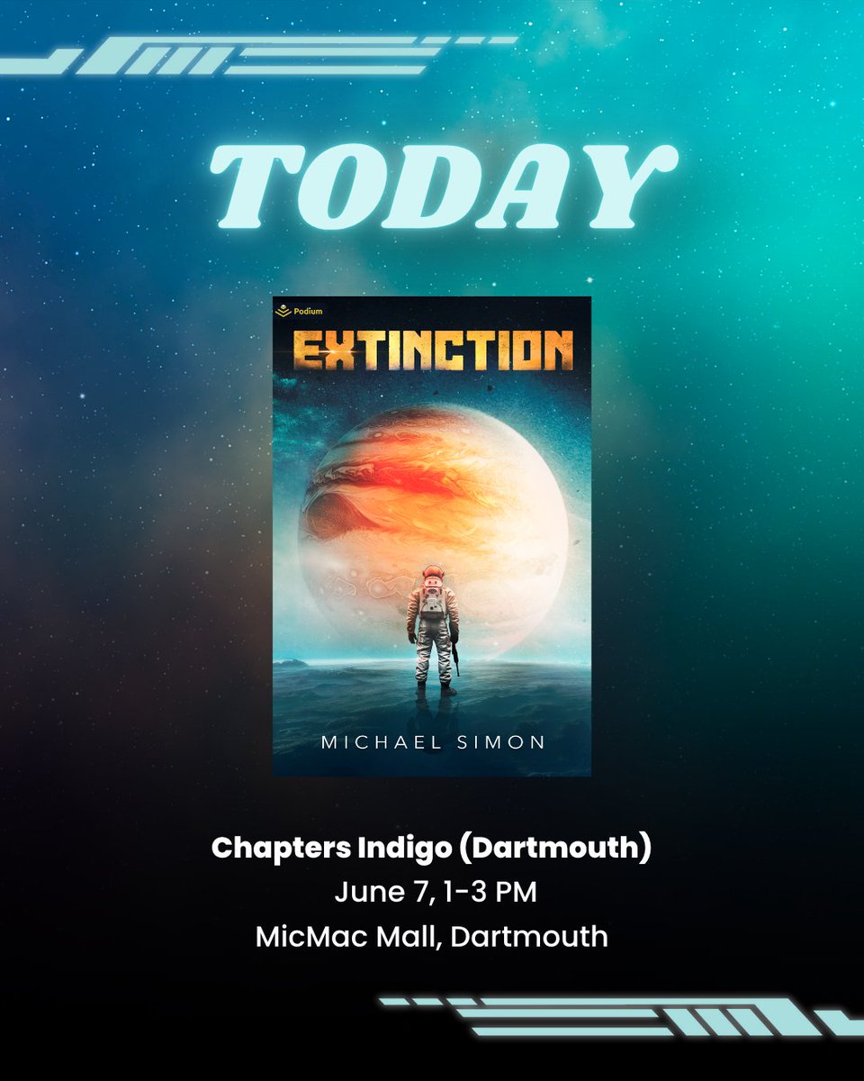 Had an amazing time at yesterday's signing - thank you to everyone who came! 
Looking forward to another signing event in Dartmouth this afternoon. 📖 ✒️ Thank you @ChaptersIndigo for hosting me!