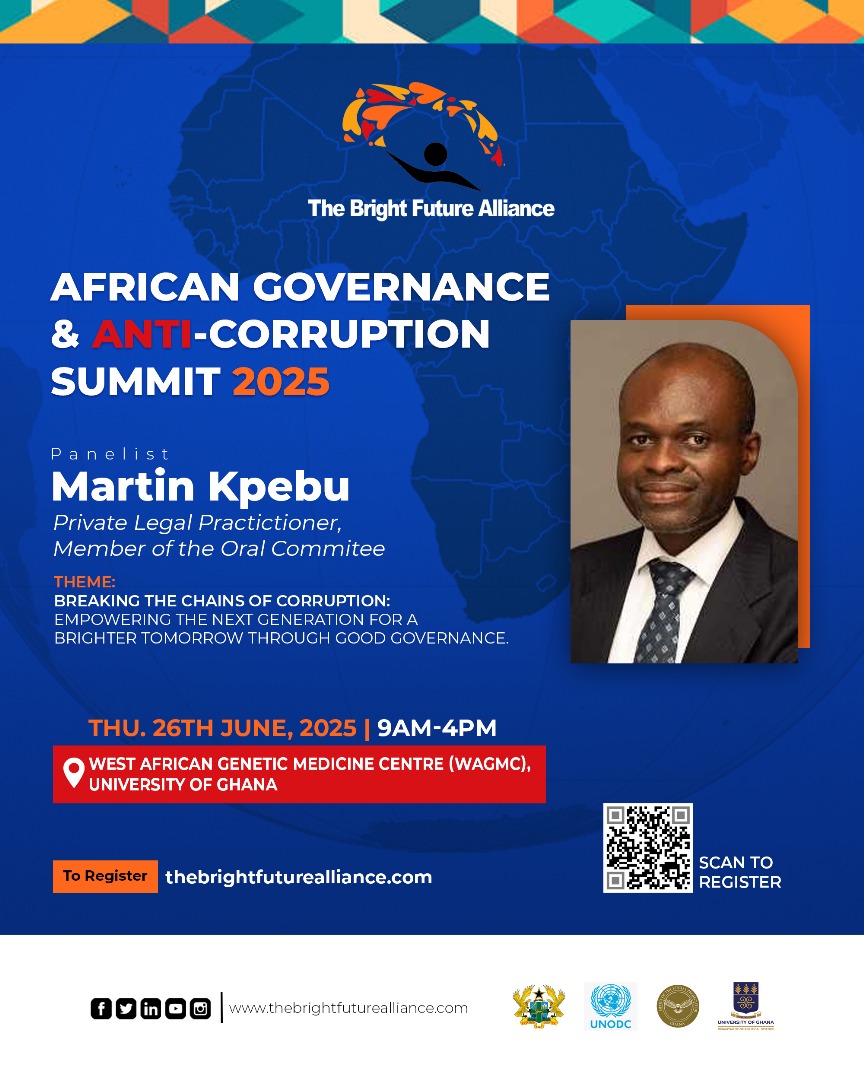 TheBFAlliance's tweet photo. Martin Kpebu (@Kpebu_Martin), one of Ghana’s most vocal lawyers known for holding leaders accountable, joins us as a speaker at the African Governance and Anti-Corruption Summit 2025.
Register here to attend: https://t.co/e56v5lCVLg
#TBFA
#AGACS
#TheBrightFutureAlliance https://t.co/RvA6lOPbFI