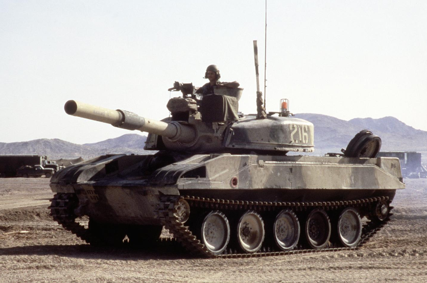 Korean_DMZ_Vets's tweet photo. Superb Tank Saturday - T-72 at Fort Irwin/NTC in the 1980s.  Well it is M551 Sheridan mocked up as a T-72 with 1-63 AR at the time.  The old 177th BDE reflagged to 11th ACR in the mid 90s!  #superbtanksaturday #tanks #armor #NTC #1980s #Sheridan #OPFOR https://t.co/zCbozoWZeS