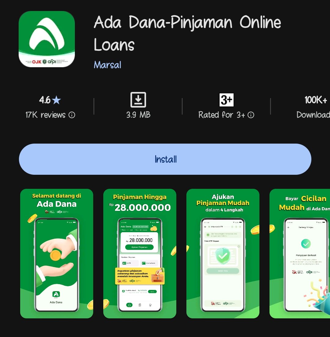 AlexandraWatan6's tweet photo. @ojkindonesia tolong tindak app ini! Penipuan parah ini, pemerasan! Tanpa tau tenor berapa, besaran limit berapa.. tau" lgsg cair tanpa ada persetujuan, pdhl seharusnya kita tau tenor berapa n harus dengan persetujuan kita baru bisa dicairkan. Scam ini! Help OJK https://t.co/vYcJLXmoiv