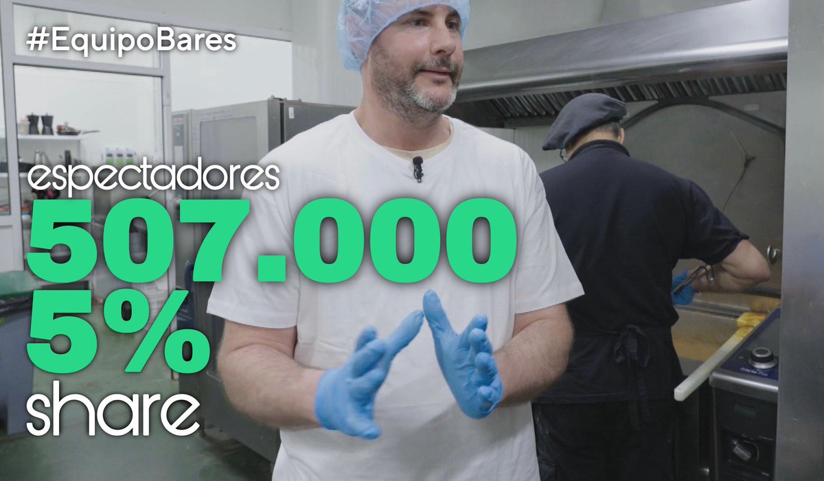 #EquipoBares se mantiene en la noche del viernes de <a href="/laSextaTV/">laSexta</a> con 507.000 espectadores (5% de share) #GlòriaSerra <a href="/BernarGM/">BĒRNÅR</a>