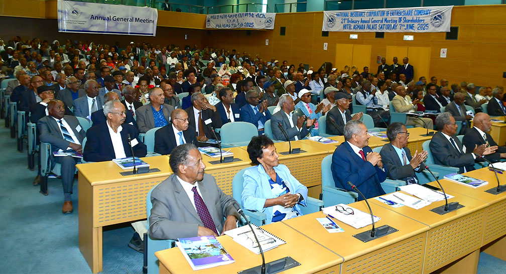 hawelti's tweet photo. National Insurance Corporation of Eritrea, (NICE), held its 21st Ordinary Annual General Meeting of Shareholders at Hotel Asmara Palace today.  

Agenda of the meeting included Management's Report on the Activities of the Corporation; Report of the Board of Directors; Report of the 2024 Accounts and Appropriation of Profits; Appointment of External Editors; and Appointment and Election of the Board of Directors among other items.

NICE's revenues in 2024 amounted to 324 million Nakfa with total profits of 92.4 mNKF.  In accordance with standard Corporate practice, the Board of Directors recommended the bulk of the profits (over 84 mNKF ) to be paid as dividends.