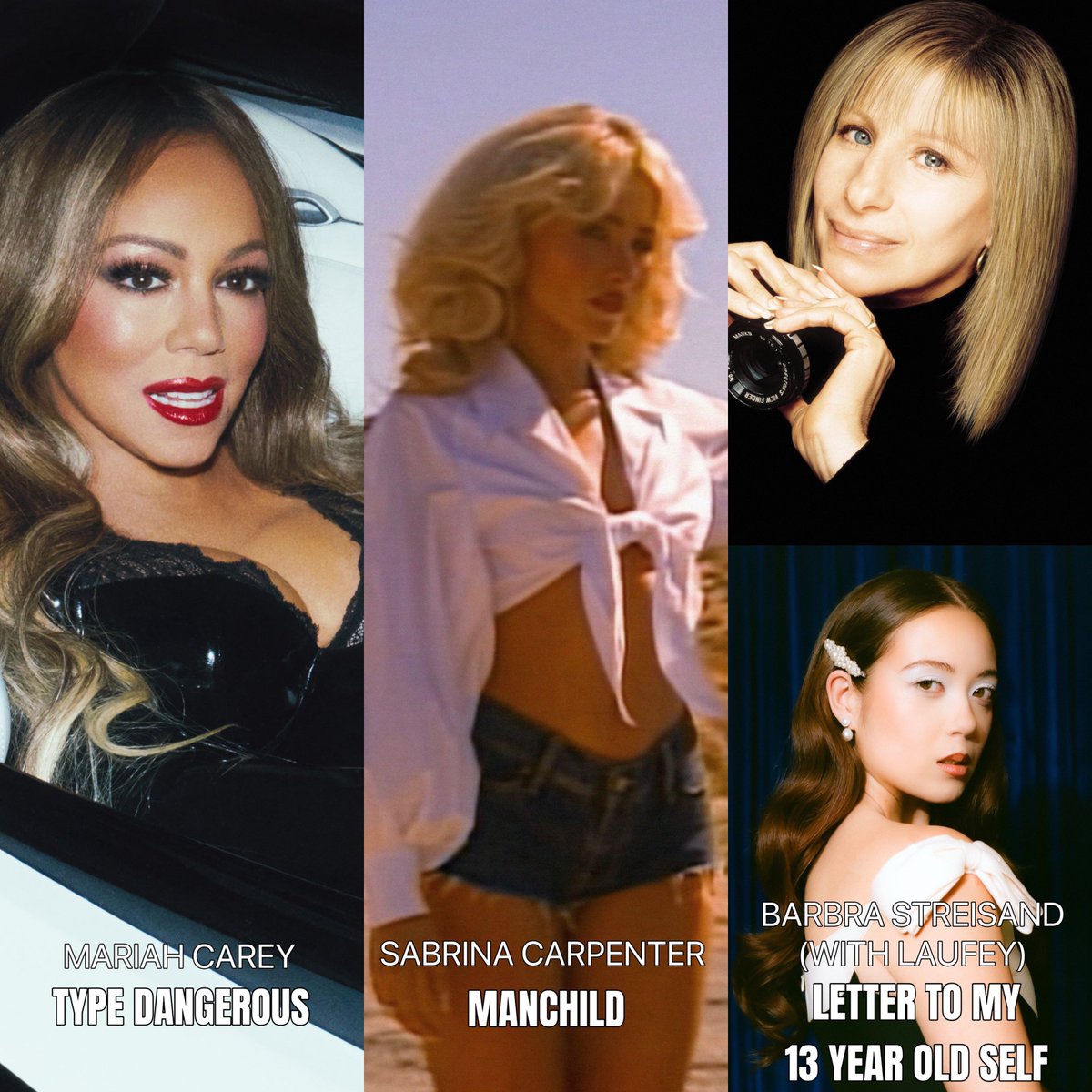3 new released female songs have reached #1 on US itunes in the last 24 hours