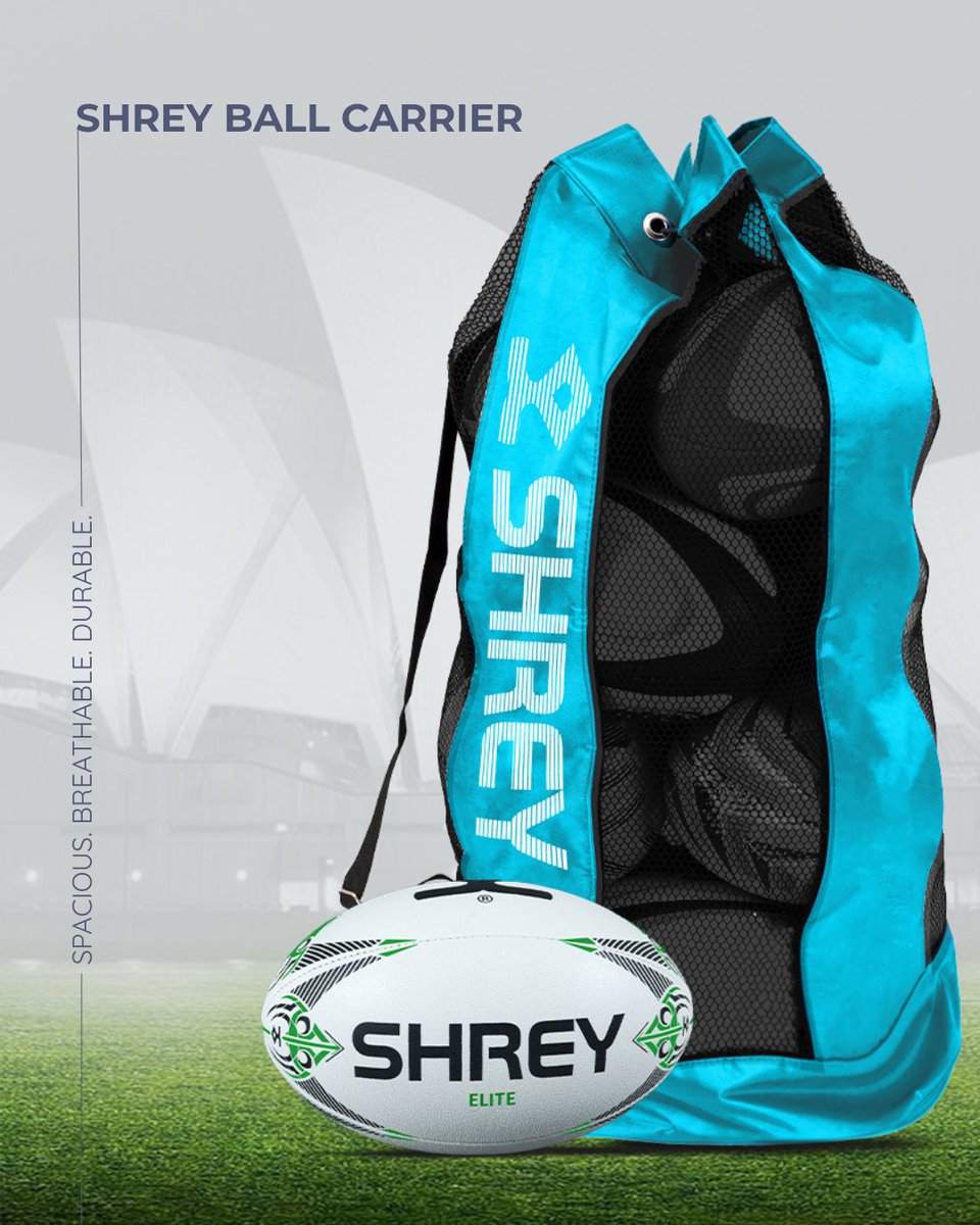 Built to Carry. Designed to Last.
Hold up to 12 balls with breathable mesh, durable build, and effortless transport.
Train smart. Train with Shrey.

#ShreyGear #BallCarrier #GameReady #TrainHard #CricketEssentials
