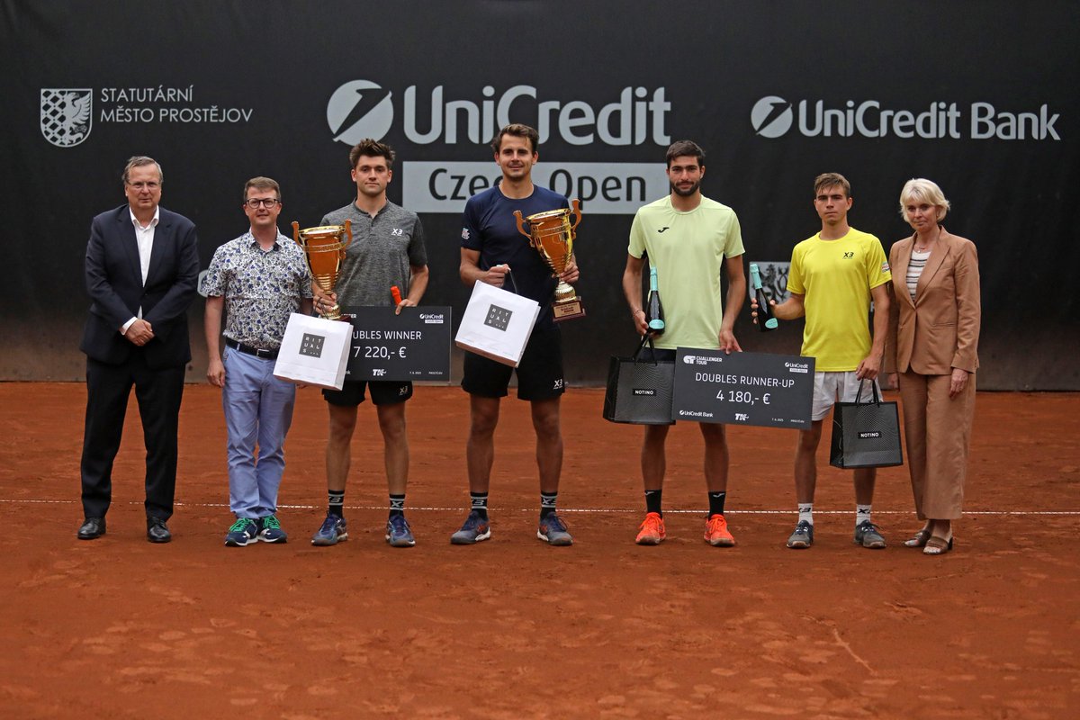 Vítězi #unicreditczechopen 2025 ve čtyřhře jsou Nouza a Rikl ❤️ Gratulujeme ❗️🏆