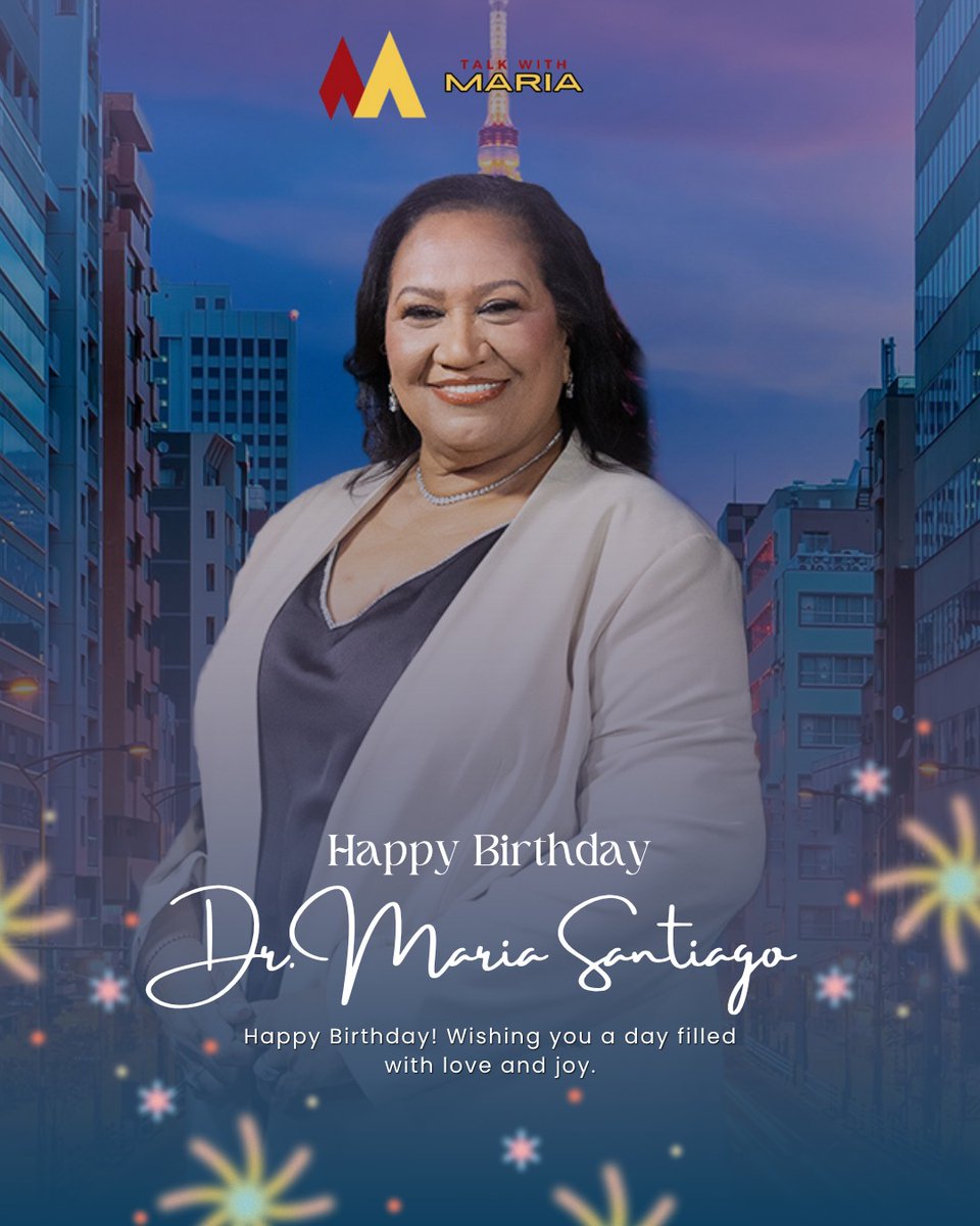 talkwithmaria2's tweet image. Happy birthday to the ever-inspiring Dr. Maria Santiago! 🎉
Wishing you a special day filled with love, joy, and countless blessings.
Thank you for lighting the way with your wisdom and strength! 💫

#HappyBirthday #DrMariaSantiago #TalkWithMaria #InspirationalWoman #SpecialDay