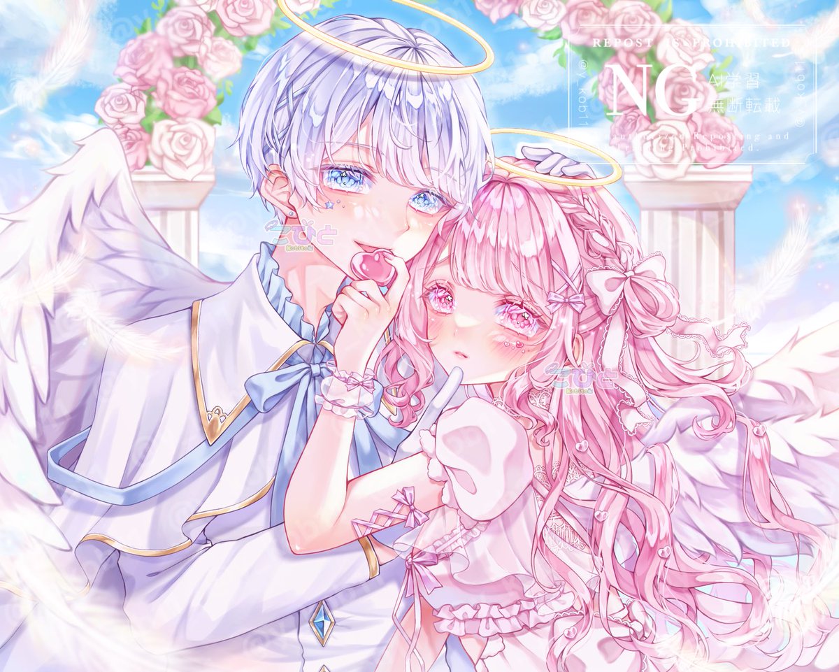 y_kob11's tweet photo. お友達の記念日イラストを描かせて頂きました✨️🕊𓂃𓈒 𓂂𓏸 https://t.co/x29AuWpOlo