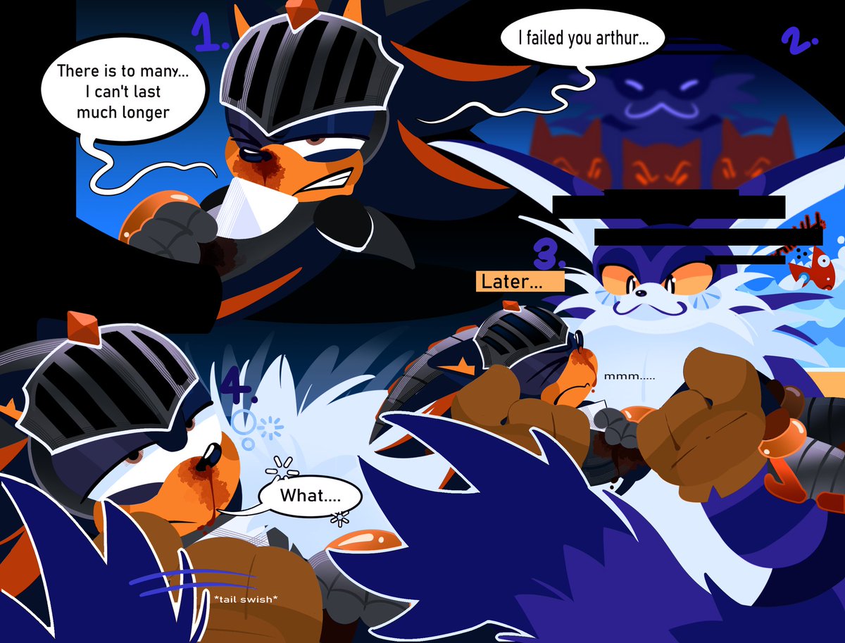 First encounter 🐱🤺 (1/?) #shadbig #bigaddow #SonicTheHedgehog #ShadowTheHedgehog #SonicTheHedgehog #bigthecat