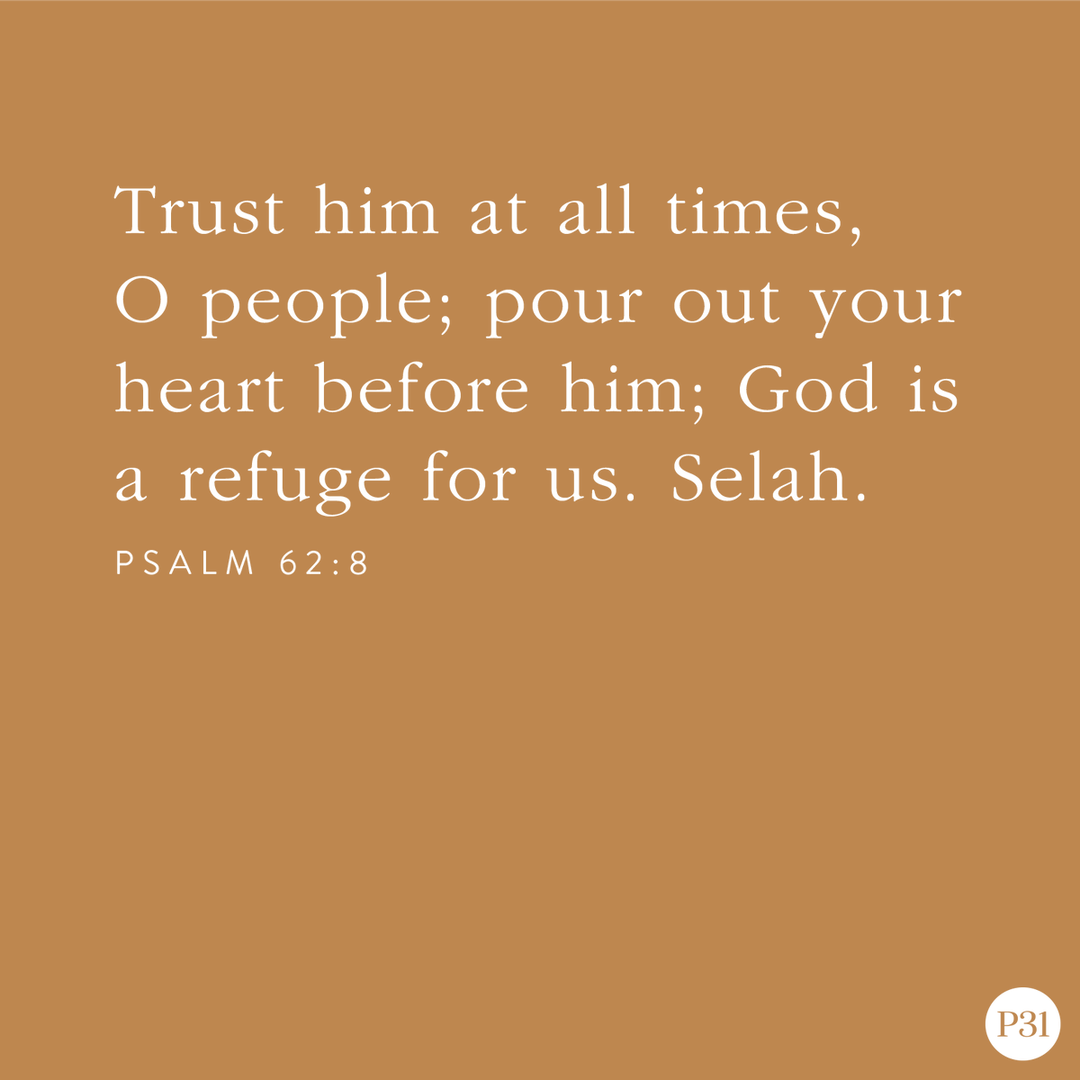 LysaTerKeurst's tweet photo. Whether our faith feels strong today or not, we can trust God at all times. Whether we can see or we feel utterly in the dark, we can honestly come to Him about the places where we keep finding ourselves living in doubt.

God is a refuge for us in every place and situation. https://t.co/9BWVG4k1Me