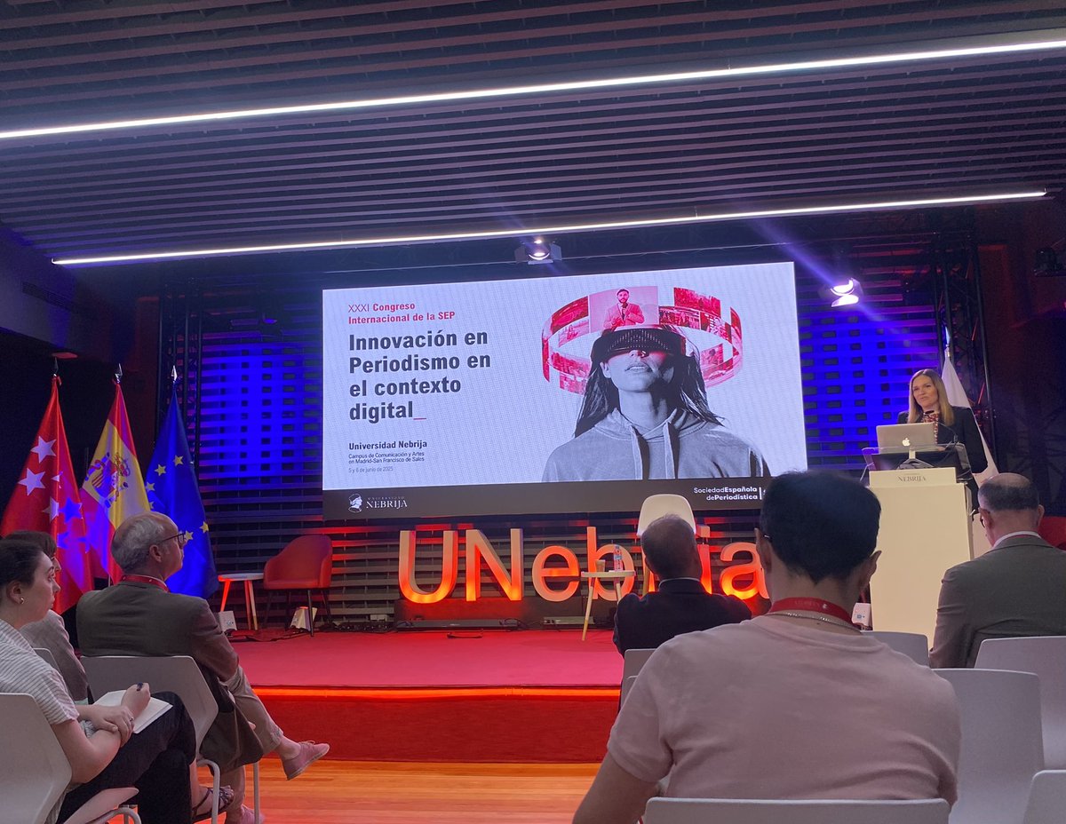 ¡Nos vamos de congreso! 
🗣️💬🤓👩🏻‍🎓📑📊
Profesoras e investigadoras de nuestro Grado en Periodismo <a href="/UVa_es/">Gabinete de Comunicación Universidad de Valladolid</a> han participado en el 31 Congreso de la Sociedad Española de Periodística, en <a href="/Nebrija/">Universidad Nebrija</a>. Tres intensos días de debate e intercambio de conocimientos👏

Fotos: <a href="/rosamasegosa/">RMasegosa</a>