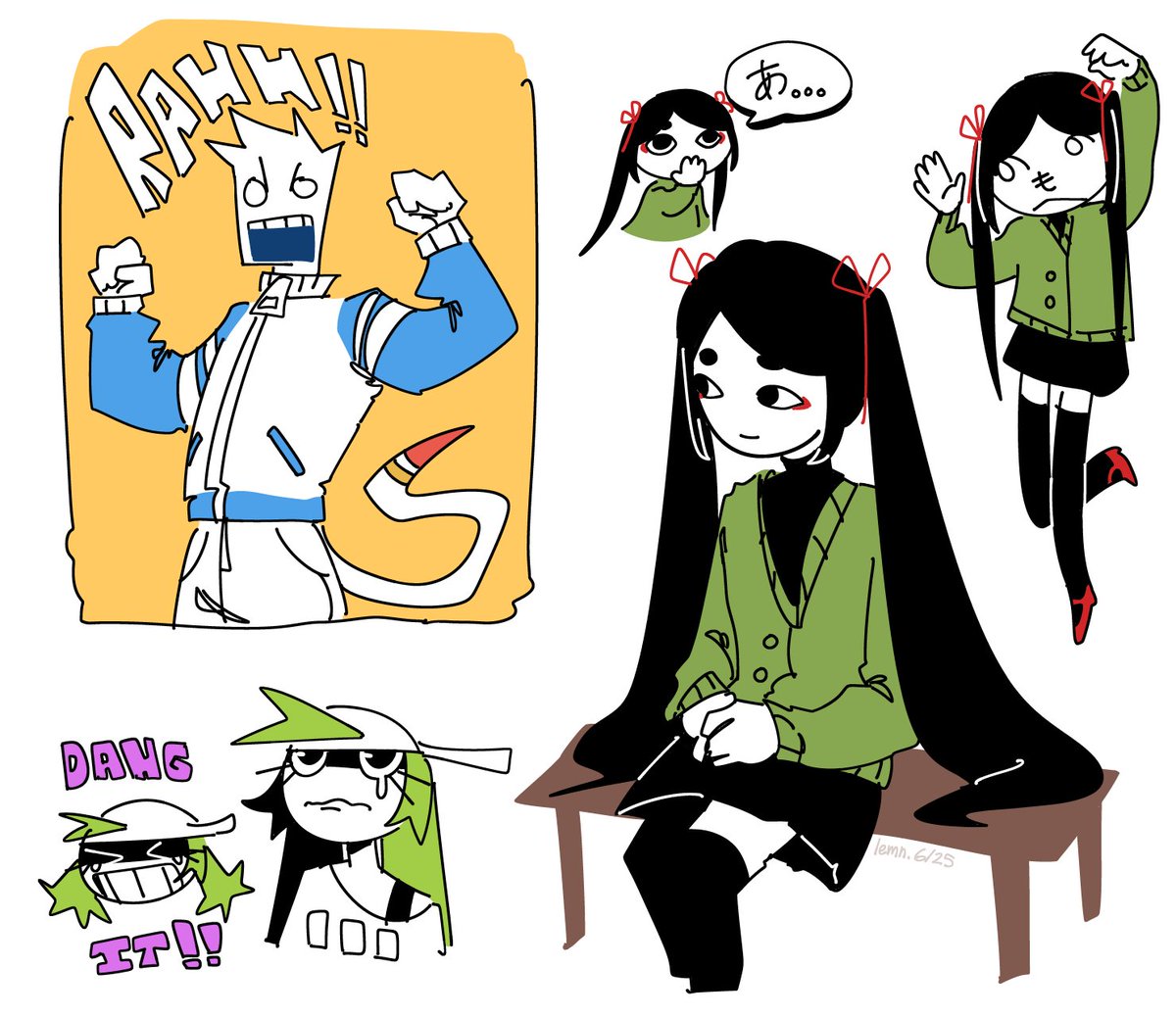 lemmingue_'s tweet image. oc doodls...