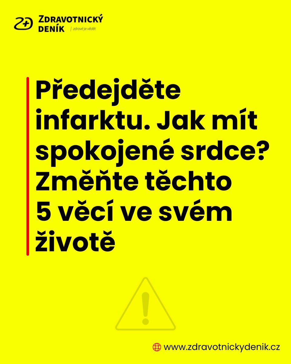 Recept na spokojené srdce je jasný: zdravotnickydenik.cz/2025/06/predej…