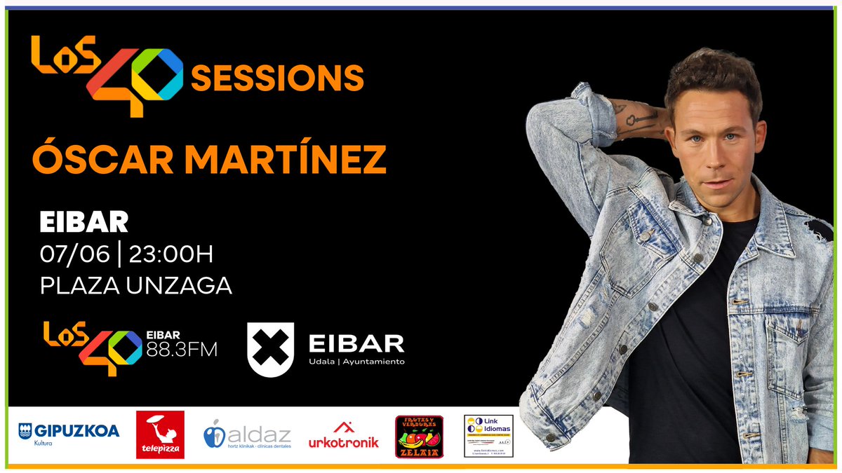 LOS40 Euskadi (@los40euskadi) on Twitter photo ¡Ha llegado el gran día🙌! Nos vemos esta noche en la Plaza Unzaga de Eibar con <a href="/oscarmartinezdj/">Óscar Martínez</a> gracias a <a href="/EibarkoUdala/">Eibarko Udala</a>
🎉Anima zaitez eta etorri!
▶️Informazio gehiago:
cadenaser.com/euskadi/2025/0… ¡Ha llegado el gran día🙌! Nos vemos esta noche en la Plaza Unzaga de Eibar con <a href="/oscarmartinezdj/">Óscar Martínez</a> gracias a <a href="/EibarkoUdala/">Eibarko Udala</a>
🎉Anima zaitez eta etorri!
▶️Informazio gehiago:
cadenaser.com/euskadi/2025/0…