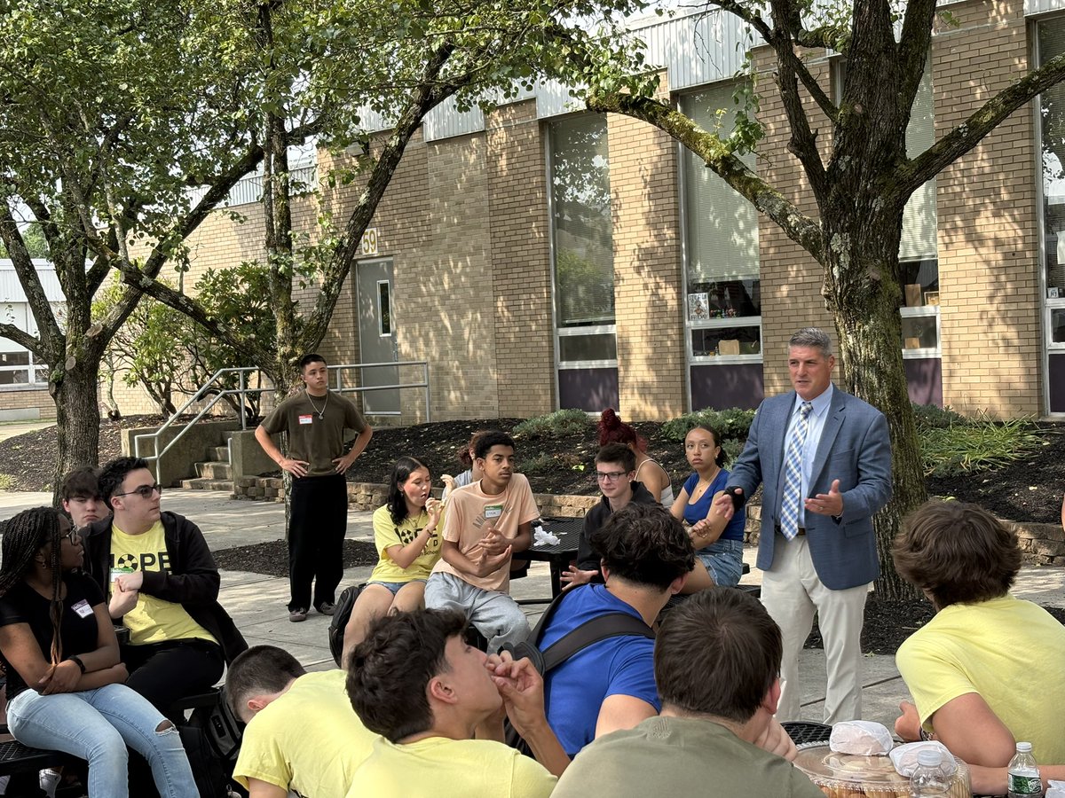 Where there are children, there is hope. This rang true at our last Hope Squad meeting this week , where squad members discussed goals and initiatives for the upcoming school year.  Senior Dominick Kallert was recognized for his commitment to Hope  Squad.  💚💛