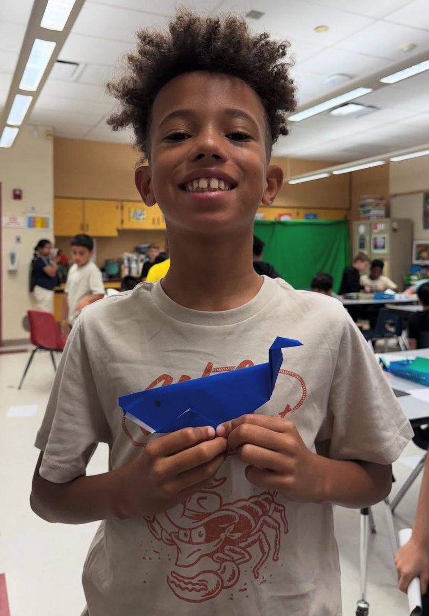 Origami at Grandview! Thanks Mr. Lee! #PwayArts