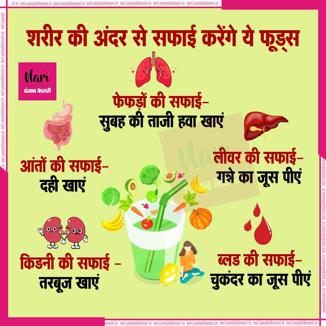 NariKesari's tweet image. #healthtips
शरीर की अंदर से सफाई करेंगे ये फूड्स
#healthyfood #bodydetox #kidneyhealth #liver #cleanblood #foodsafety #homeremedies #lungs #HealthcareHeroes