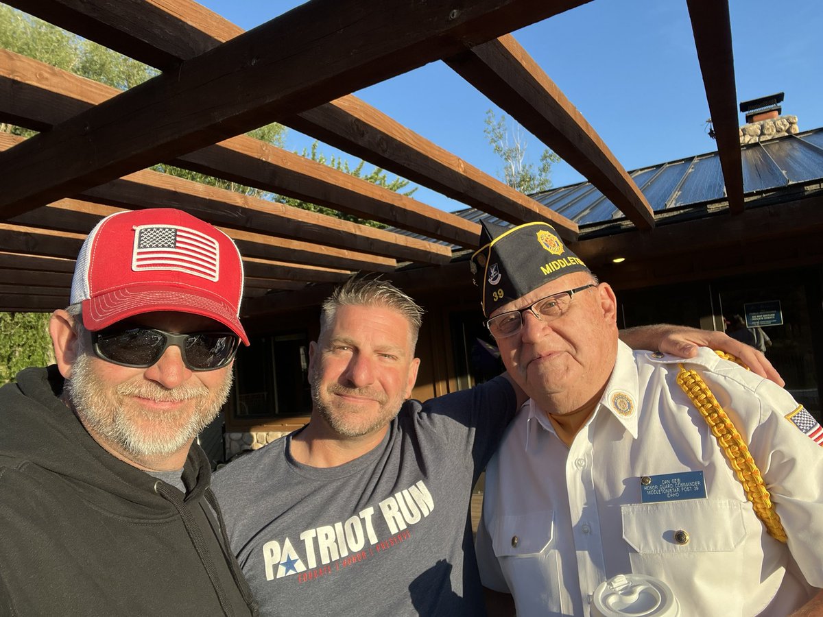 mayor_chadwick's tweet image. A great morning at the Star Riverhouse and Freedom Park for the Patriot Run benefiting the Warhawk Air Museums Global War on Terror Expansion. Two amazing fellow veterans right here Carson Spear and Dan Geib.