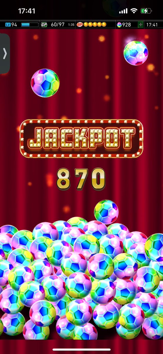 初めてジャックポットとった！！