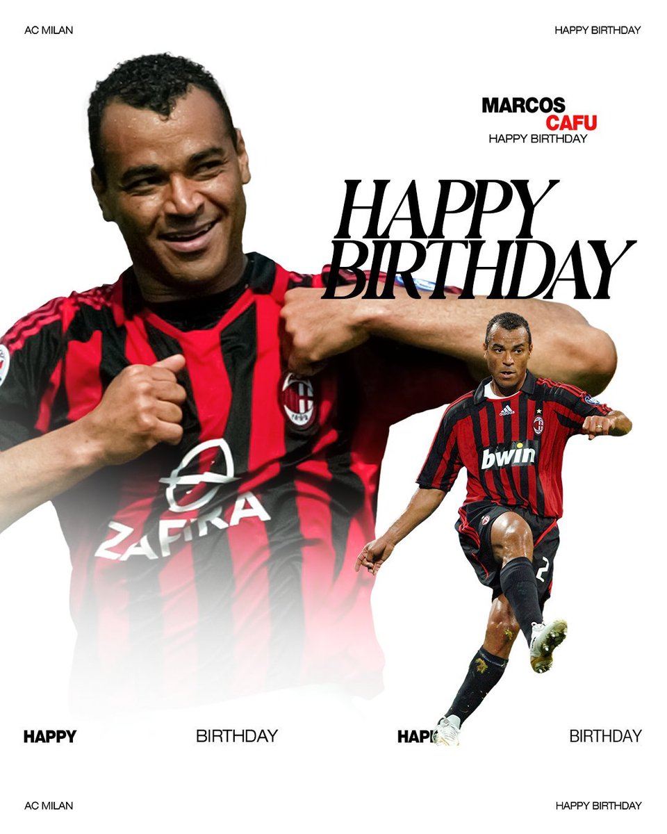 واحد من أفضل الأظهرة في التاريخ 🔝🇧🇷

عيد ميلاد سعيد يا كافو 🎂🥳

#ميلان_دائمًا 🔴⚫️