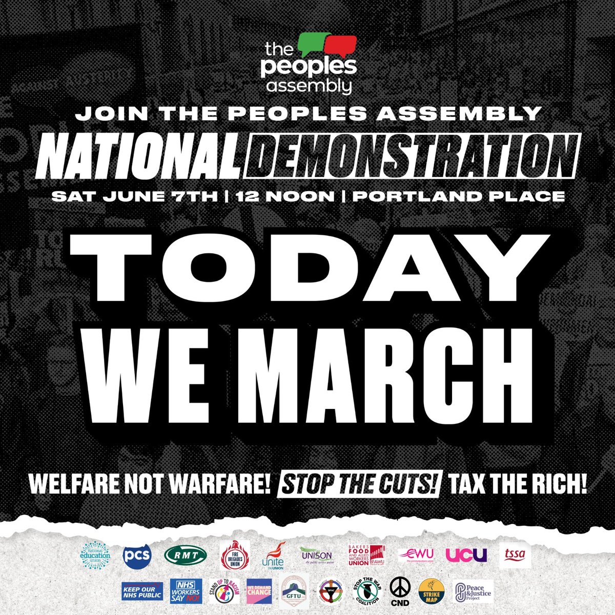 NEUnion's tweet image. 📷 TODAY, we march. 📷
For schools. For fair pay. For our future.
📷 Be there and bring your brolly!
📷 Portland Place | 📷 12pm
#StopTheCuts