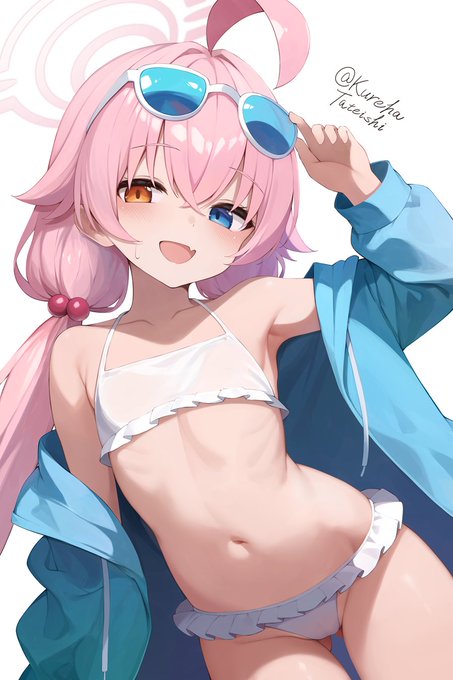 「うへ〜〜こんなおじさんの貧相な体が好きだなんて先生は変わってるね〜〜💦」
#ブルアカ #BlueArchive 