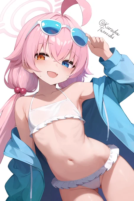 「うへ〜〜こんなおじさんの貧相な体が好きだなんて先生は変わってるね〜〜」 #ブルアカ #BlueArchive