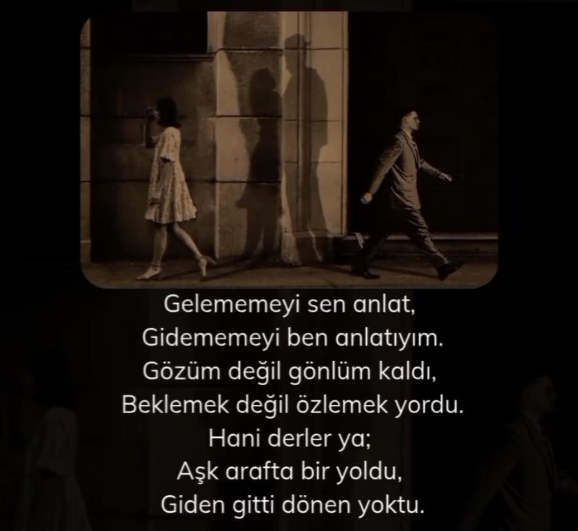 Gelememeyi sen anlat, gidememeyi ben anlatayım…