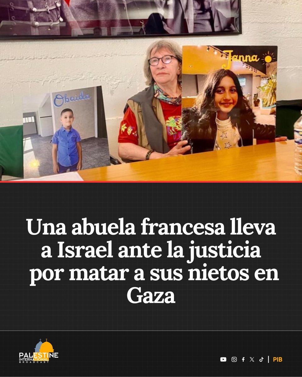 Tras perder a sus dos nietos en un bombardeo israelí en el norte de Gaza, una abuela francesa presentó una demanda en París, acusando a Israel de genocidio.