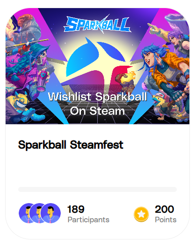 somniaGames_'s tweet photo. Sparkball just landed on @Somnia_Network and now we're taking Steam by storm!

Let's dominate Steamfest by adding Sparkball to the wishlist.

> check out the quest 
> add Sparkball to your wishlist 
> support games gaming on Somnia 

Somballs, let's @playSparkball ! https://t.co/vpCKYL6CEt