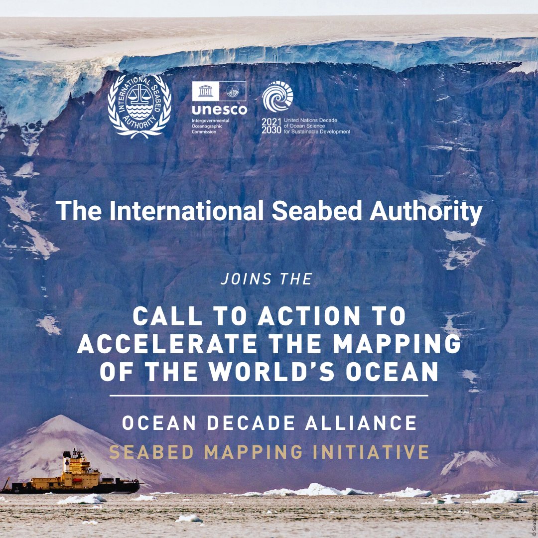 🌊 #DidYouKnow? Only 26.1% of the world’s ocean has been mapped in high-resolution. 

➡️ The Ocean Decade Alliance just launched a Call to Action to accelerate the mapping of the world’s ocean

🔗 Learn more: isa.org.jm/area-2030/

#UNESCO #SeabedMapping #Ocean