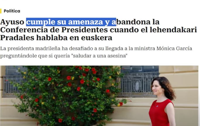 Fernando Jabonero (@fernandoorasio) on Twitter photo Otra variante emocional de la IDA, <a href="/IdiazAyuso/">Isabel Díaz Ayuso</a>.
¡Salida!
Esta fulana no tiene remedio. Otra variante emocional de la IDA, <a href="/IdiazAyuso/">Isabel Díaz Ayuso</a>.
¡Salida!
Esta fulana no tiene remedio.