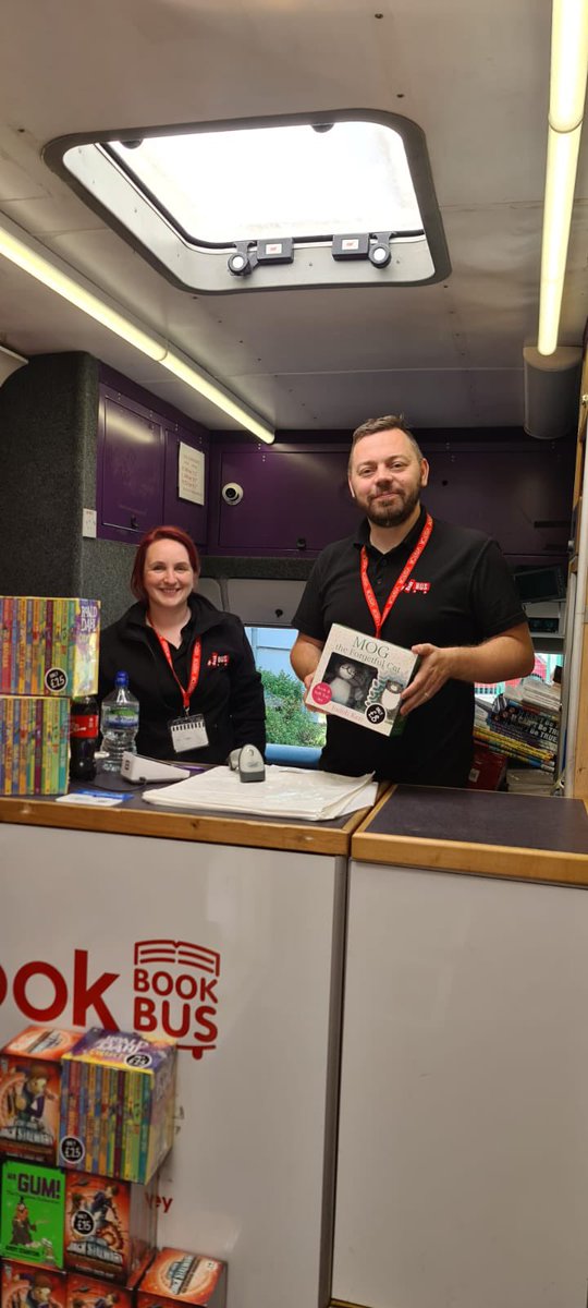 Our children loved having the book bus come to school 📚📖