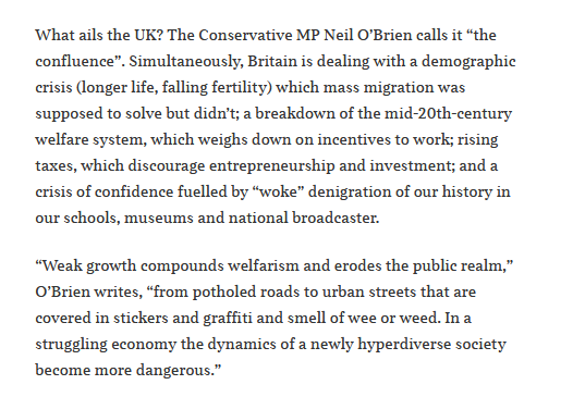 In the Times Niall Fergusson pick up on my recent essay on the "confluence" of factors driving Britain downhill... full thing is here: 

neilobrien.co.uk/p/the-confluen…