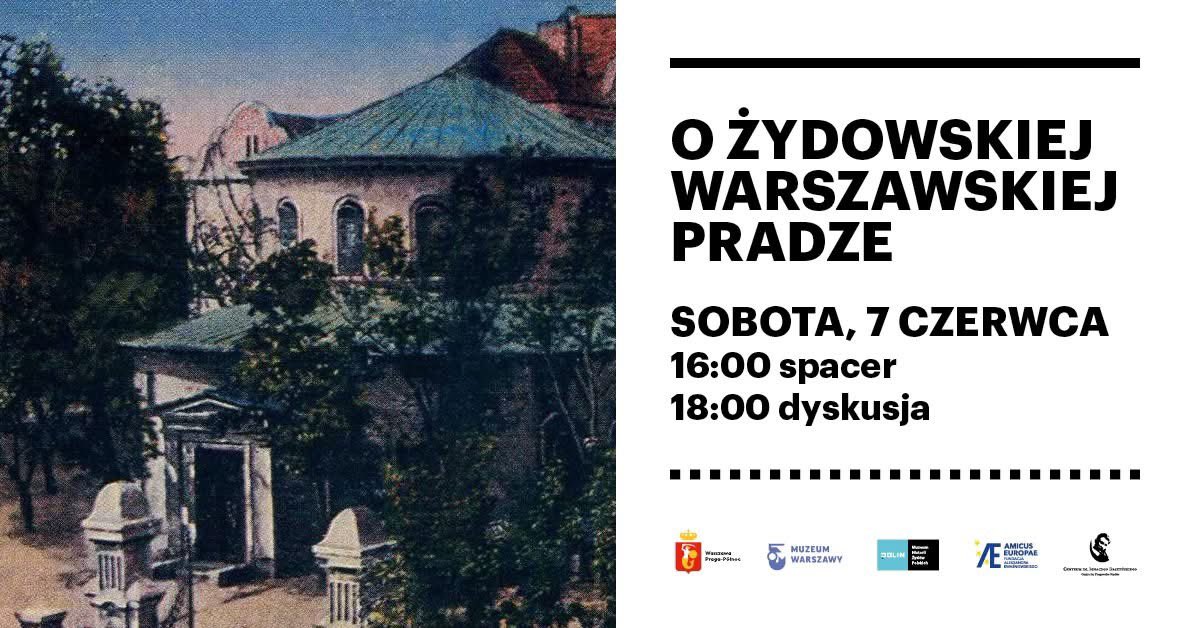 Zapraszamy dzisiaj ⤵️ 

16:00 Żydowska Praga – spacer śladami dawnych mieszkańców i miejsc
📍Urząd Dzielnicy Praga-Północ m.st. Warszawy 

18:00 Dyskusja o żydowskiej Pradze
📍 Sala Konferencyjna Muzeum Warszawskiej Pragi