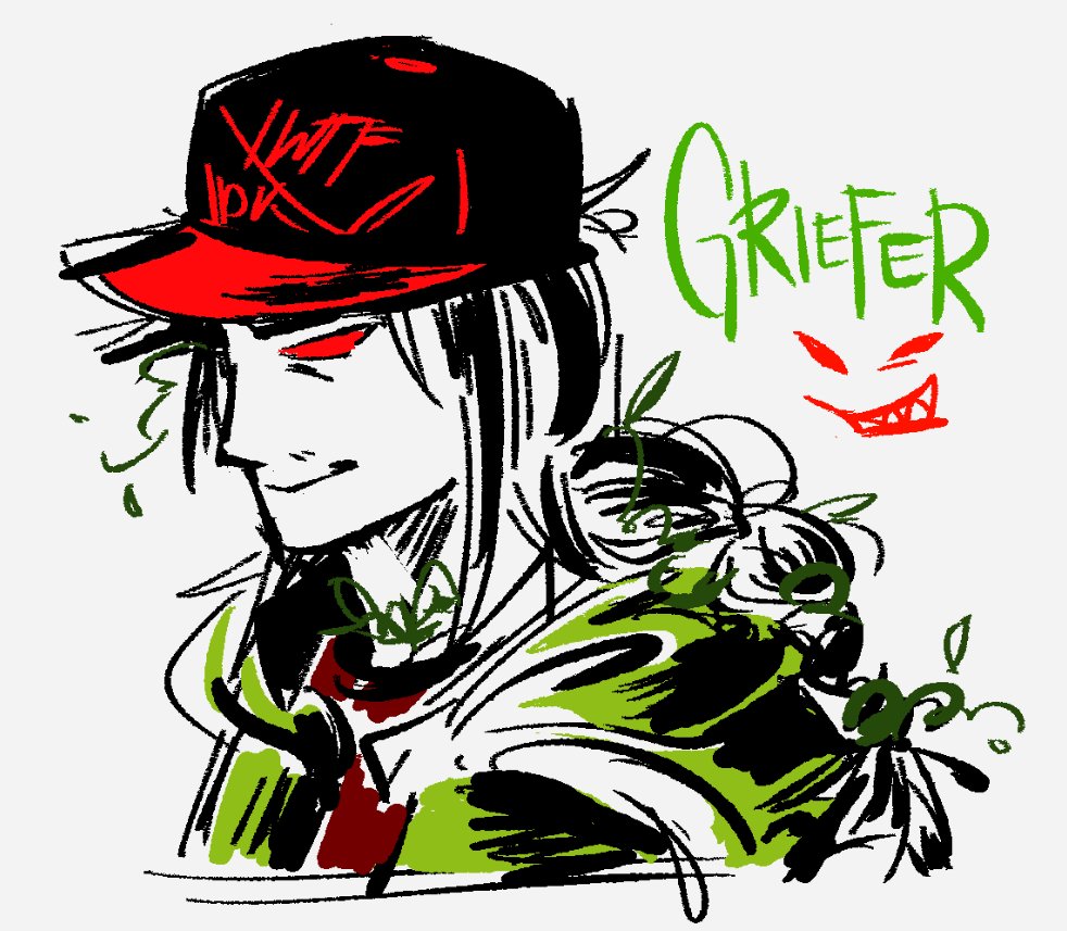 Half-assed Griefer doodle #blocktales #blocktalesgriefer